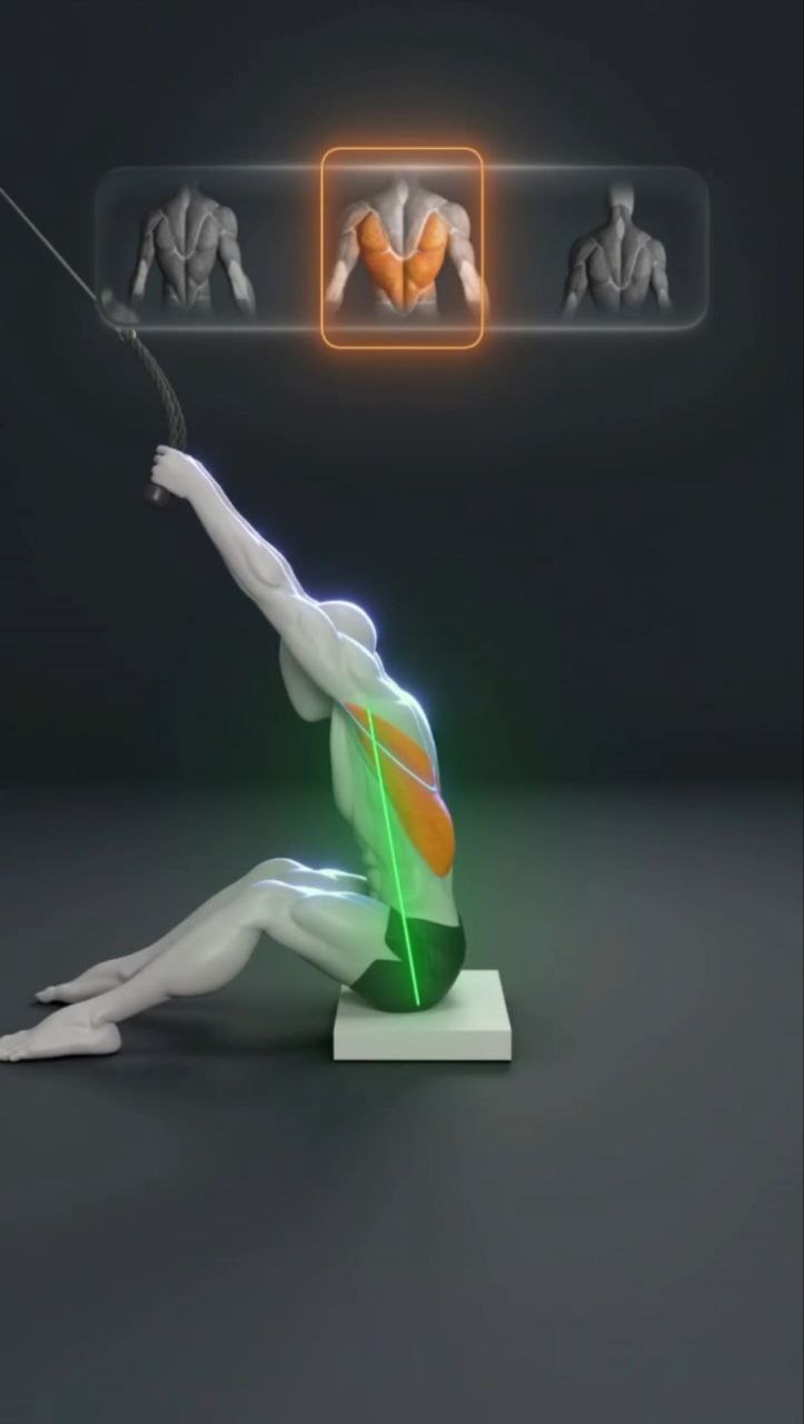 تصویر حرکت پول داون قرقره بالا (خم به جلو)